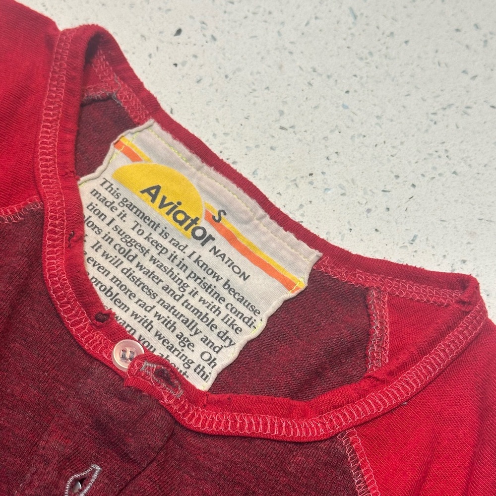 Rare Aviator Nation baseball tee / WAR IS NOT THE ANSWER text & graphic - Picture 15 of 15